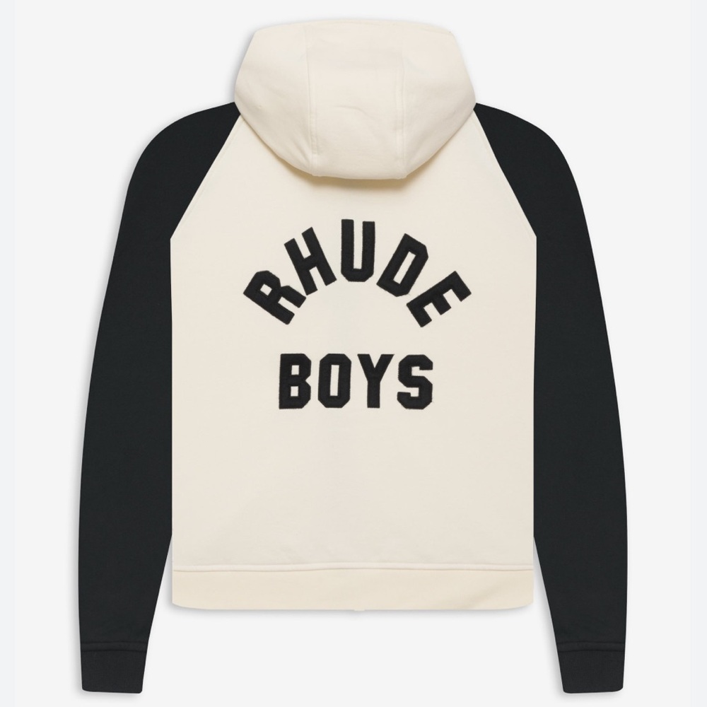 Rhude Boys Raglan Sleeves Zip Hoodie